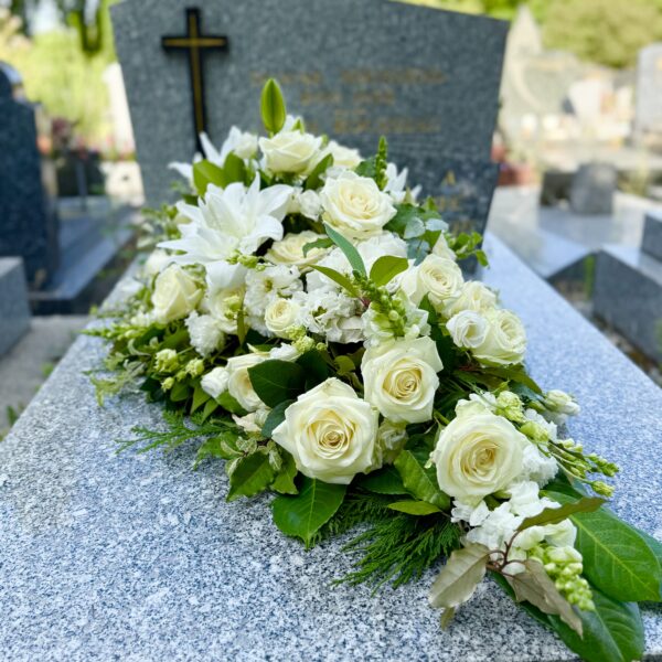 RAQUETTE DE FLEURS BLANCHES