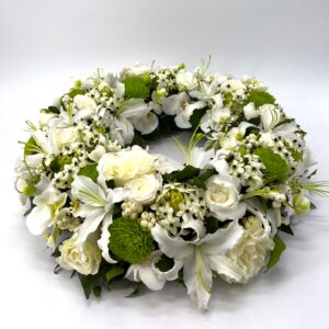 couronne fleurs deuil hommage obsèque